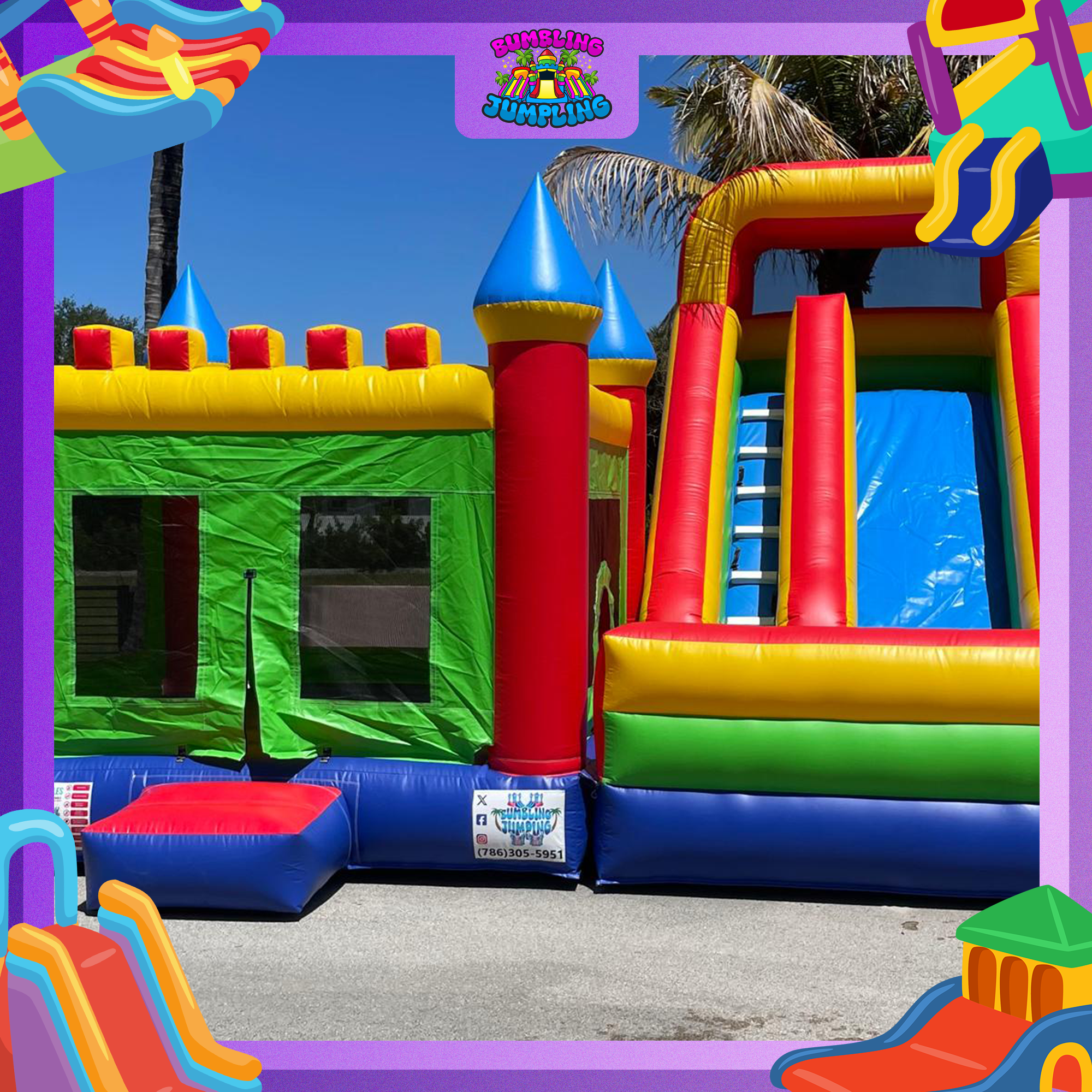 Castle Bounce House & Slide